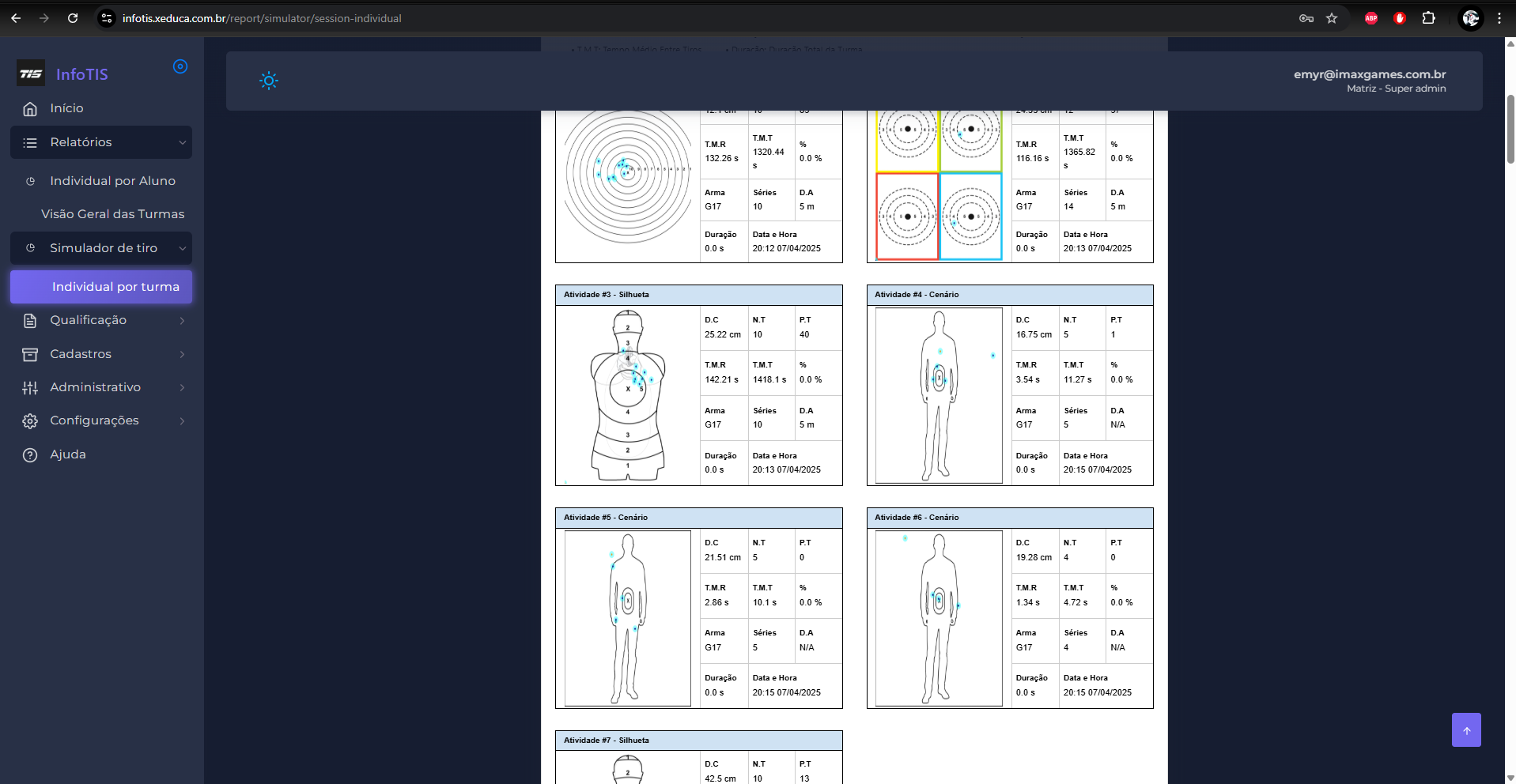 Interface do Simulador TISPro - Visão 3